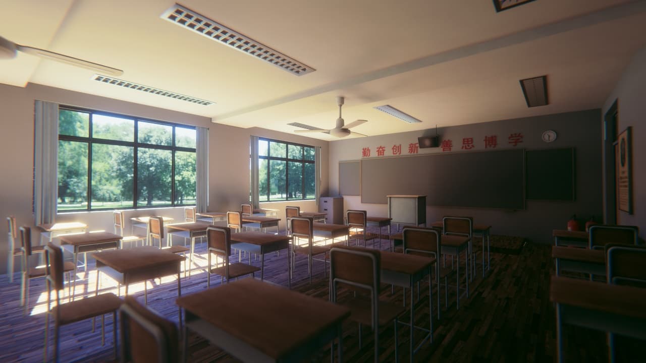 教室室内场景 缩略图 2